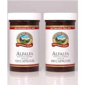 Naturessunshine Alfalfa Dietary Food Supplements 100 Capsules (Pack of 