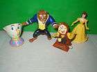   Beauty And The Beast Character Figures 4pc Set From Burger King  