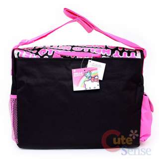  Hello Kitty School Messenger Bag / Diaper Bag Big Face & Typo  