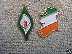 Easter Lily & Emerald Isle 2 Pins Ireland Celtic AOH