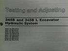   345b 345bl excavator hydraulic system testing and adjusting returns