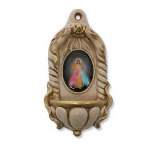  Divine Mercy Holy Water Font (McVan 120 84)   Boxed