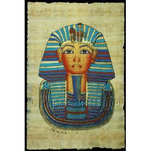  paintings art Mask Of King Tut Papyrus: Home & Kitchen