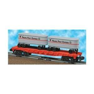   American Flyer Pacific Fruit ExpressFlatcar w/Piggyback Trailers: Toys