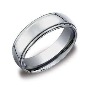   Titanium 7mm Comfort Fit Wedding Ring Band all High Polish, Size 8