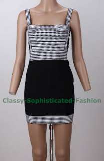 Black White Cute Bandage Dress XXS XS S M L Bebe  