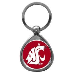  Washington State Cougars NCAA High Polish Chrome Key Tag w/ Photo 