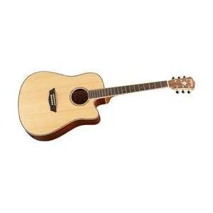  Washburn Wd15sce Solid Sitka Spruce Top Acoustic Cutaway 
