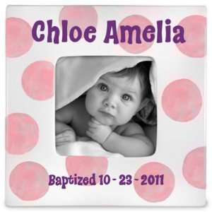  Baptism Girls Personalized Picture Frame: Baby