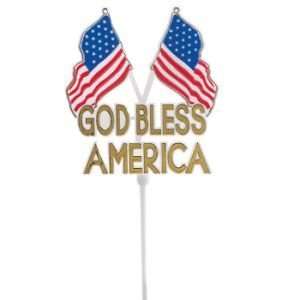  God Bless America Flag 3 Picks 24 Per Pack: Health 