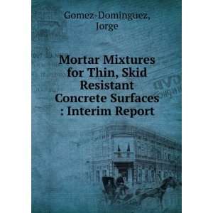   Concrete Surfaces  Interim Report Jorge Gomez Dominguez Books