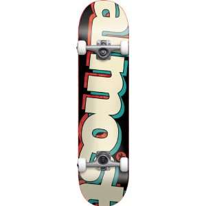  Almost Tilt Complete Skateboard (Black/Tan, 7.5 Inch 