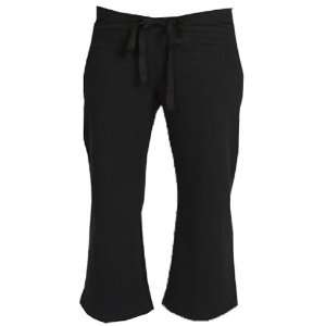 Boxercraft Womens Capri Low Rise Jersey Pants BLACK AS = 31 INSEAM 