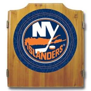   Global NHL7000 NYI NHL New York Islanders Dart Board and Cabinet Set