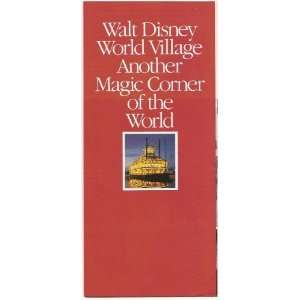 1985 walt disney world Village brochure 