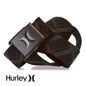 Mens Hurley One And Only Webbing Belt   Black  