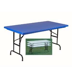  Lightweight Adjustable Height Plastic Folding Table 30 x 
