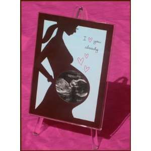  Blue Sonogram Picture Frame Baby