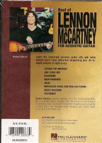 Best of Lennon & McCartney for Acoustic Guitar Signature Licks DVD 