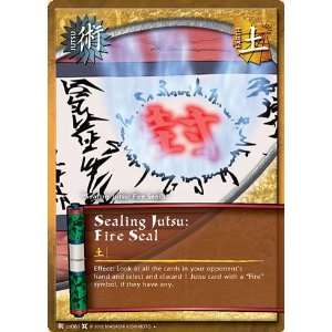  Naruto The Chosen J US061 Sealing Jutsu Fire Seal 