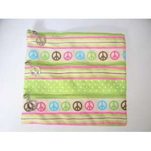    Twos Company Cupcakes and Cartwheels   Peace Cosmetic Bag Beauty
