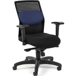   Chair   Black Nylon Base and Arm Rests   Mid Back: Office Products