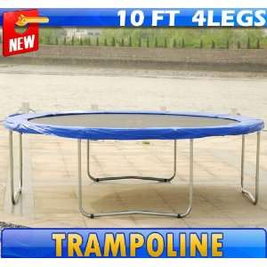  Frugah NEW 10 Trampoline with Safety Frame Pad 4 Legs Us 