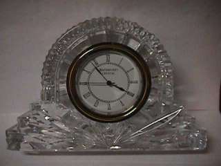 WATERFORD CRYSTAL CLOCK 7.1/4 long GORGEOUS  