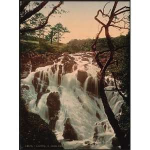  Photochrom Reprint of Swallow Falls I, Fairy Glen, Bettws 