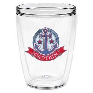 Ship Captain 16 oz Insulated Beverage Tumbler, Clear:  