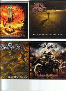 LOT OF 9 RARE HEAVY METAL PROMO CDS ICED EARTH, KAMELOT,FORTE  