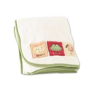  Critter Chatter Micro Balboa Blanket with Applique Baby