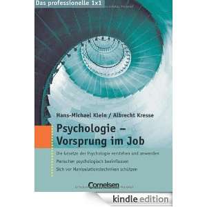 Psychologie   Vorsprung im Job (German Edition) Hans Michael Klein 