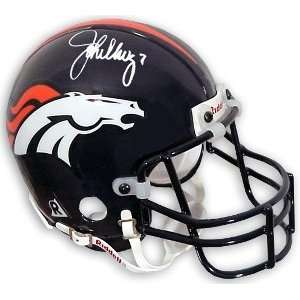  John Elway Signed Broncos Mini Helmet: Sports & Outdoors