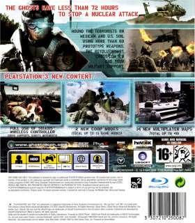 GHOST RECON ADVANCED WARFIGHTER 2 * PS3 * BRAND NEW 723721157661 