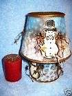 Home Interiors Snowman Candle Tin  