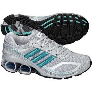  Adidas Womens Devotion Silver/Aqua Running Shoe   Size 5 