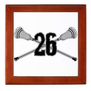  Lacrosse Number 26 Sports Keepsake Box by CafePress: Baby