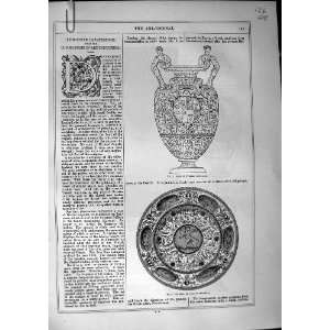   Art Journal 1870 Vase Italian Majolica Hydria Amphora