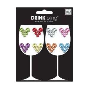  Me & My BiG ideas Drink Bling Stickers Hearts Multi; 3 