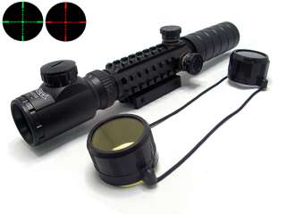 9x32 RG Mil Dot Walther Style Tri Rails Riflescope BK  