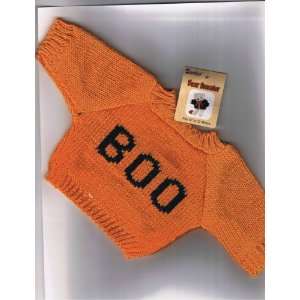  Halloween Orange Boo Bear Sweater Toys & Games
