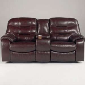  Market Square Rockwood Double Reclining Loveseat with 