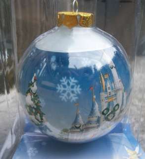 Walt Disney World  From Our Castle to Yours  Glass Ornament with 