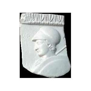 Athena Goddess Wall Fragment Frieze 8 x 11 Tall White Marble
