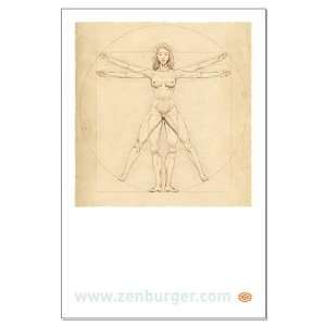  Vitruvian Woman Cool Large Poster by  Everything 