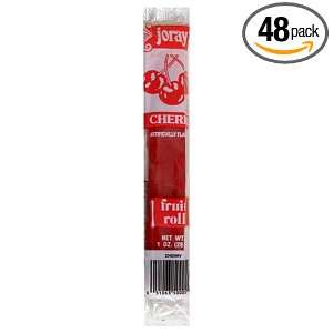 Joray Fruit Roll, Cherry, 1 Ounce Units (Pack of 48):  