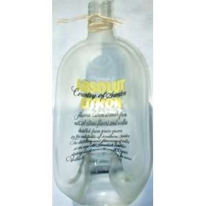  Upcycled, Melted, Slumped Absolute Citron Bottle Dual 