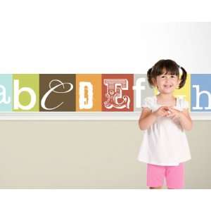 Now I Know My ABCs Mural Style Border