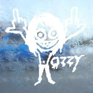  Ozzy White Decal Metal Rock Band Osbourne Window White 